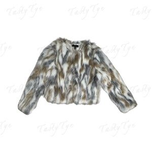 Multicolor Faux Fur Jacket Size XL
